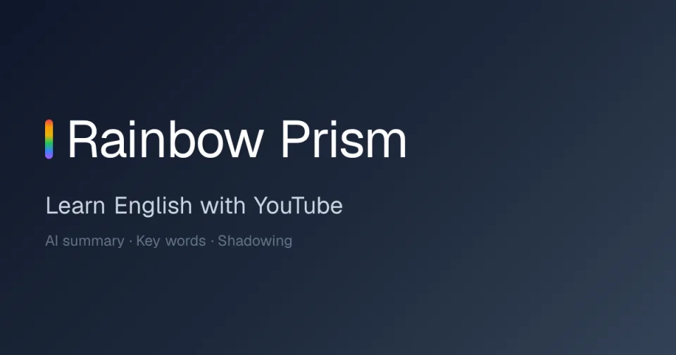 Preview of YouTube English learning